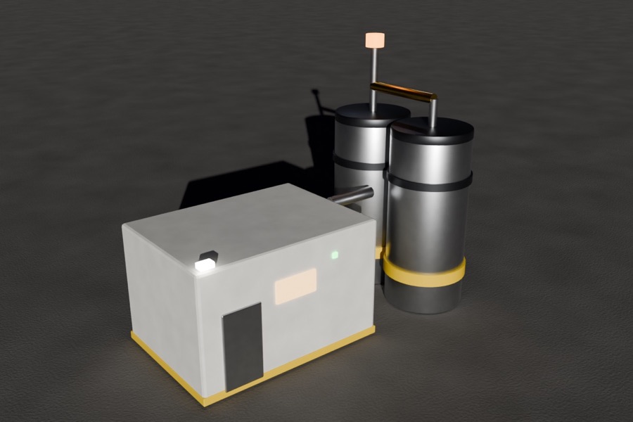 Electrolysis plant with two tanks