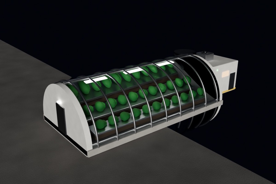 Greenhouse on the Moon