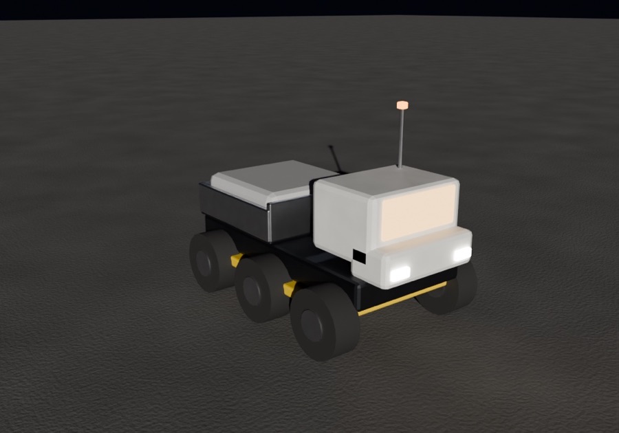 Six-wheeled exploration rover
